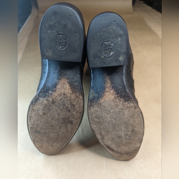 Dan Post boots men's size 7D black Exotic Full Ostrich Leg Western cowboy boots. - Picture 10 of 11